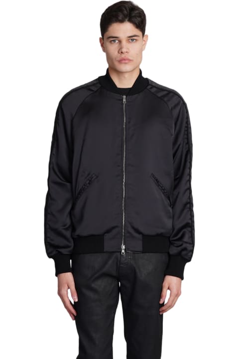 Roberto Collina Coats & Jackets for Men Roberto Collina Bomber In Black Polyester