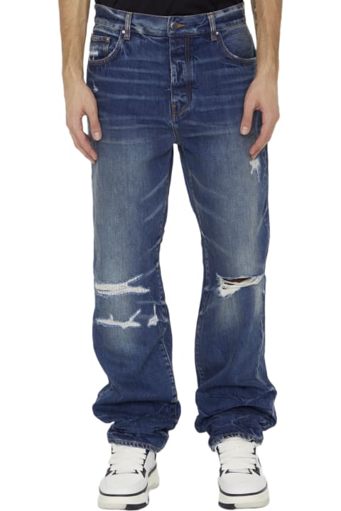 Jeans for Men AMIRI Fractured Straight Jeans