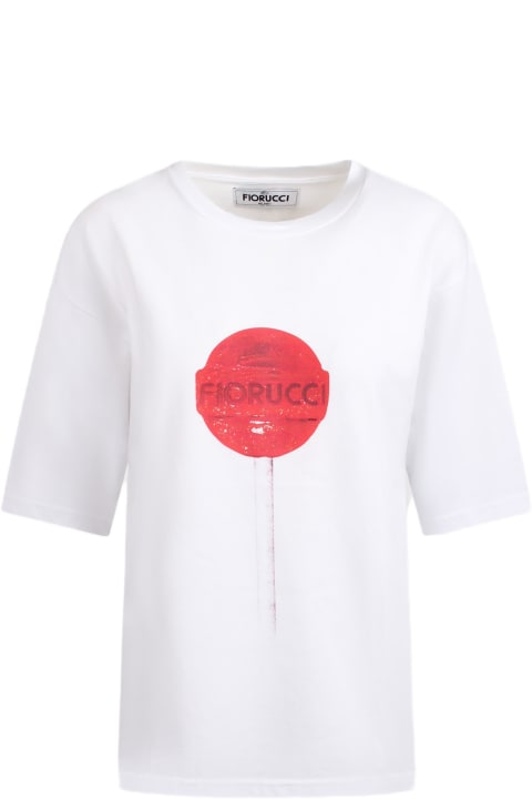 Clothing for Women Fiorucci Fiorucci T-shirt With Lollipop Print