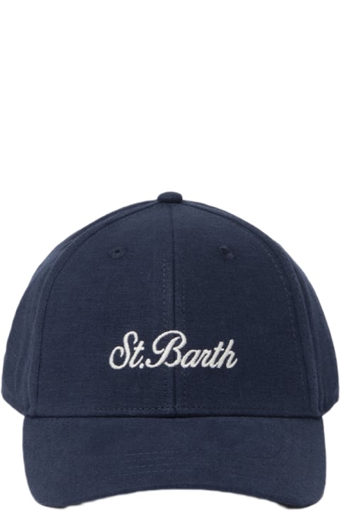 Homeware MC2 Saint Barth Linen Embroidered Ball Cap Catcher