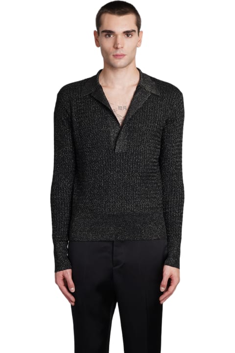 Sapio Sweaters for Men Sapio N24 Knitwear In Black Viscose