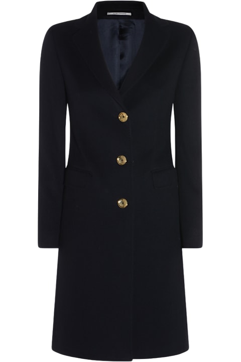 Homeware Tagliatore Dark Blue Wool Coat