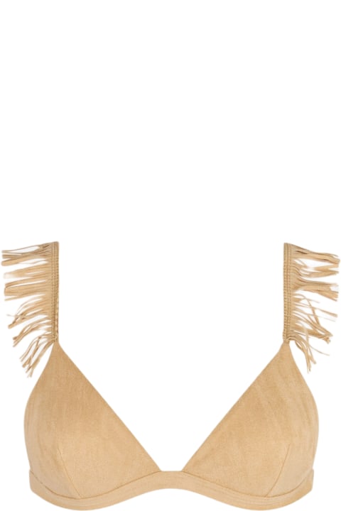 أدوات منزلية MC2 Saint Barth Fringed Triangle Suede Effect