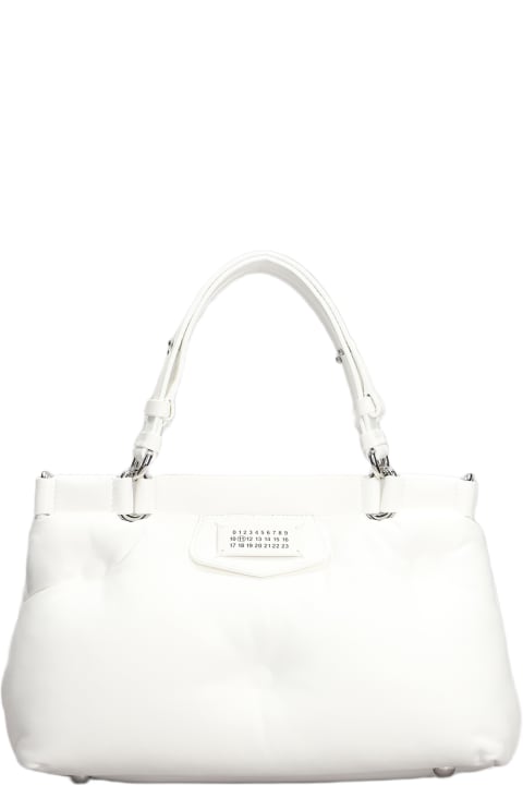 Maison Margiela for Women Maison Margiela Glam Slam Hand Bag In White Leather
