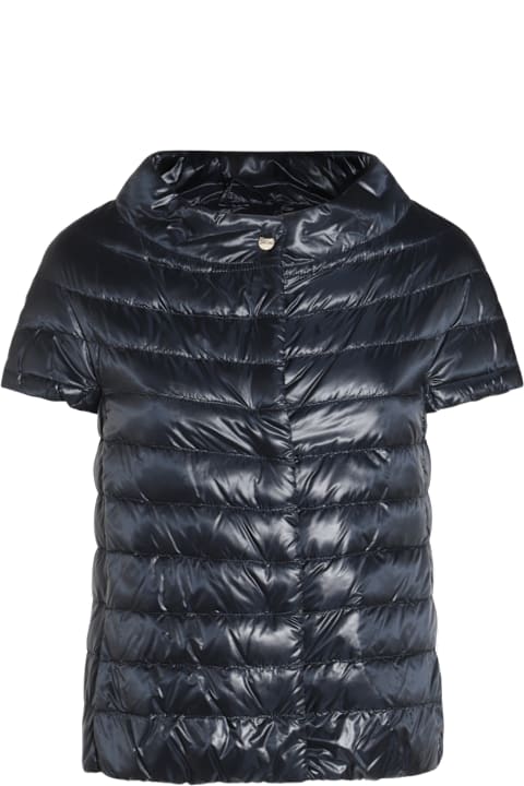 Herno Coats & Jackets for Women Herno Dark Blue Down Jacket