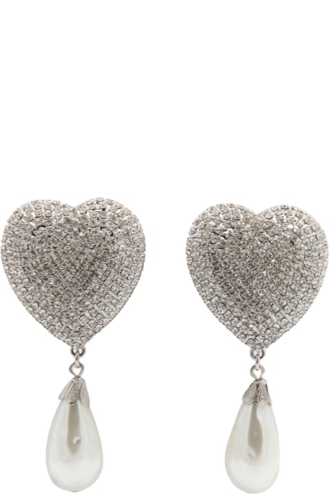 Earrings for Women Alessandra Rich Silver-tone Brass Earrings