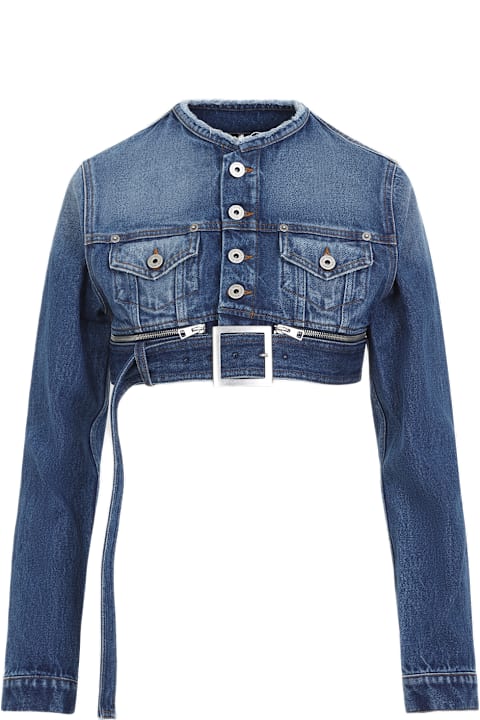 Jean Paul Gaultier Coats & Jackets for Women Jean Paul Gaultier Super Cropped Denim Jacket