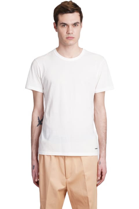 Jil Sander Topwear for Men Jil Sander White Cotton T-shirt