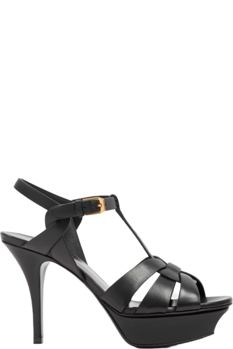 أدوات منزلية Saint Laurent Leather Tribute Sandals
