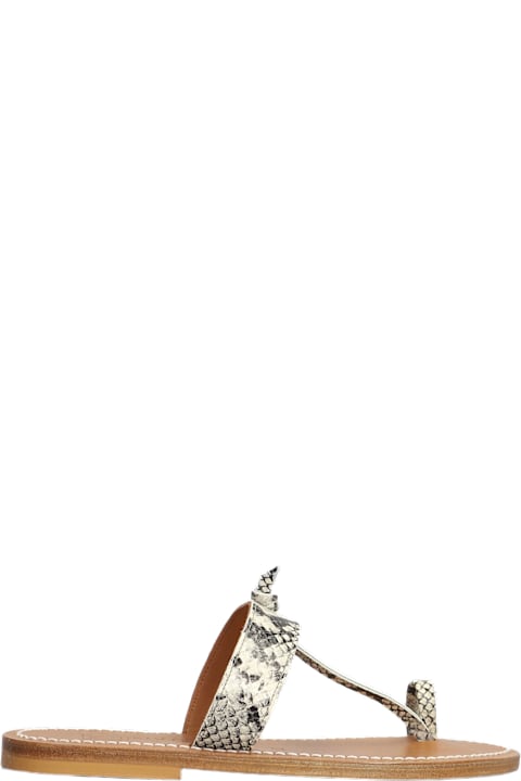ウィメンズ K.Jacquesのシューズ K.Jacques Ganges F Flats In Beige Leather