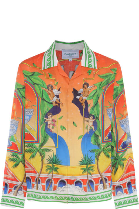 Casablanca Clothing for Men Casablanca Multicolor Linen Shirt
