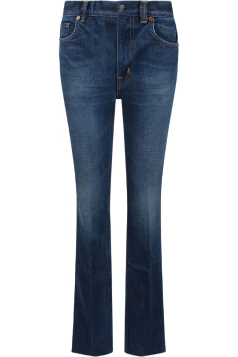 Jeans for Women Tom Ford Stone Washed Denim Flared Jeans
