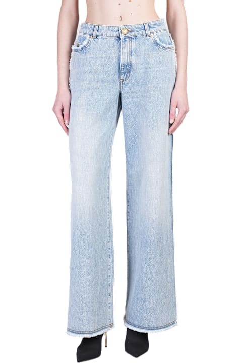 Balmain Jeans for Women Balmain Jeans In Blue Cotton