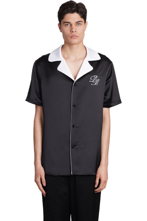 Shirts for Men Balmain Shirt In Black Polyester