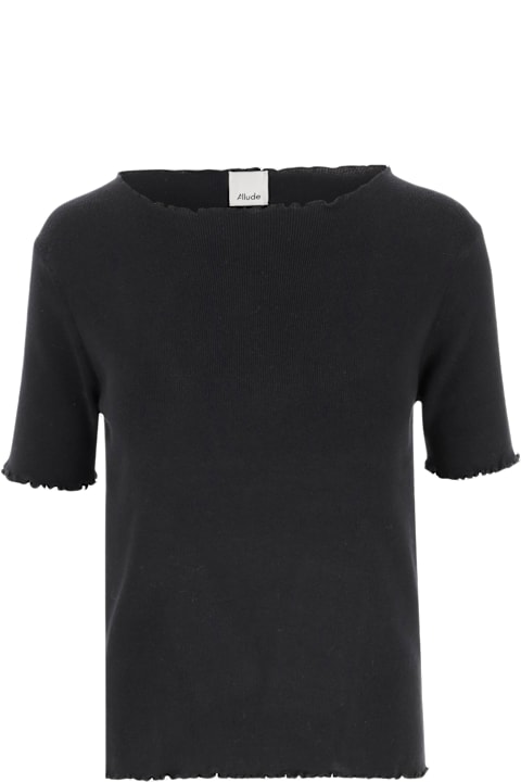 Allude Clothing for Women Allude Cotton Blend T-shirt