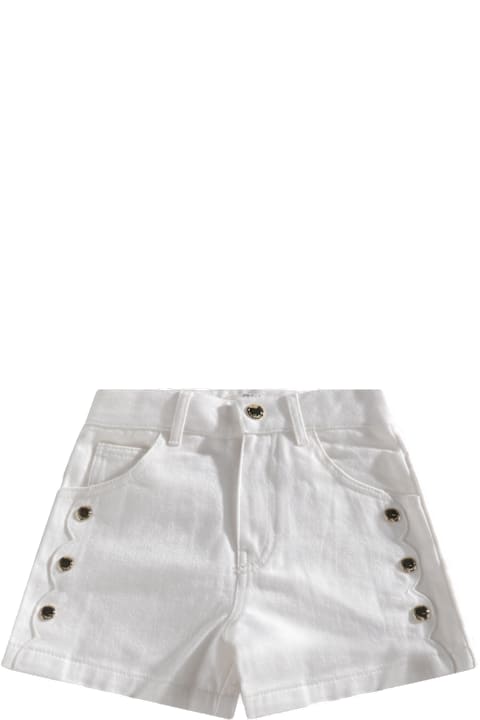 Chloé for Boys Chloé White Cotton Shorts