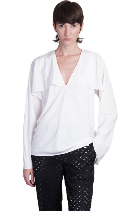 Homeware Helmut Lang Blouse In White Silk