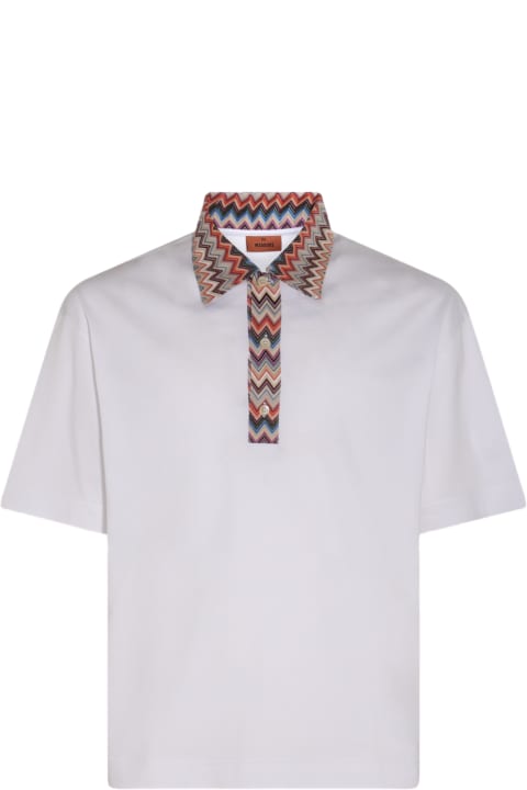 Fashion for Men Missoni White And Multicolour Cotton Polo Shirt