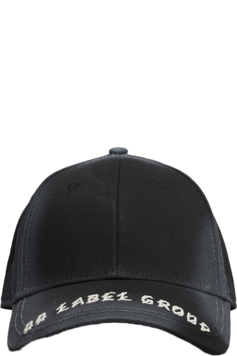 Hats for Men 44 Label Group Hats In Black Cotton