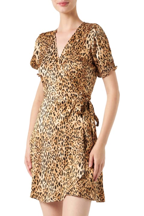 Homeware MC2 Saint Barth Woman Short Dress With Leopard Print