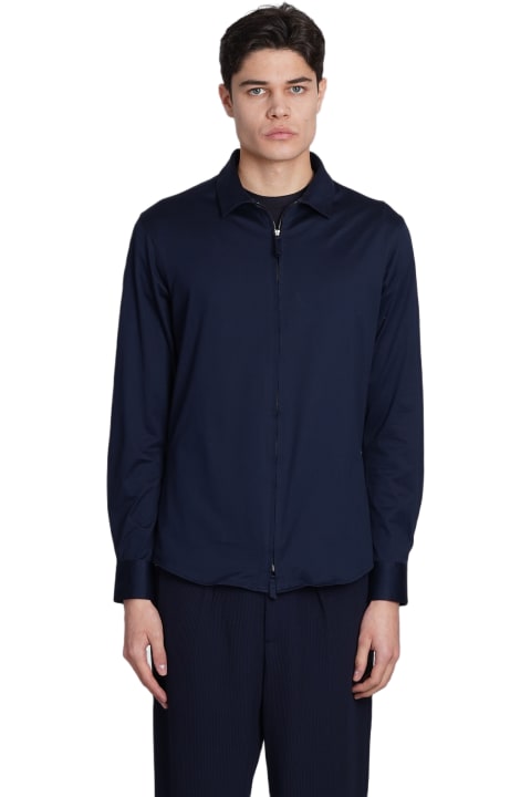 Giorgio Armani for Men Giorgio Armani Shirt In Blue Cotton