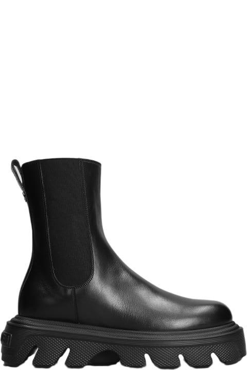 Casadei Boots for Women Casadei Generation C Ankle Boots In Black Leather
