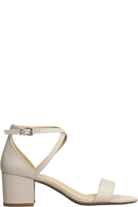 Michael Kors Sandals for Women Michael Kors Serena Flex Sandal Sandals In Beige Leather