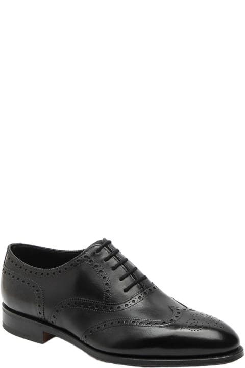 John Lobb Shoes for Men John Lobb Stowey Black Calf Oxford Shoe (fitting F/ee)