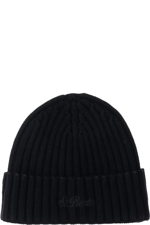 MC2 Saint Barth Accessories for Men MC2 Saint Barth Wool Blend Beanie With Logo