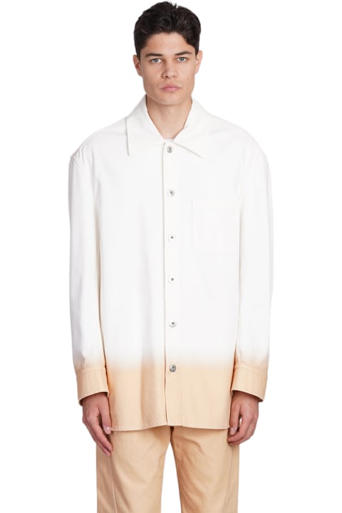 メンズ Lanvinのコート＆ジャケット Lanvin Denim Jackets In White Cotton