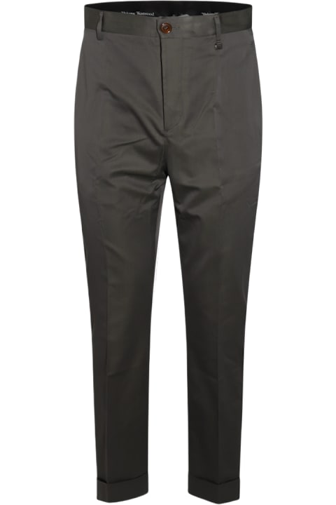 Vivienne Westwood Pants for Men Vivienne Westwood Grey Cotton Pants