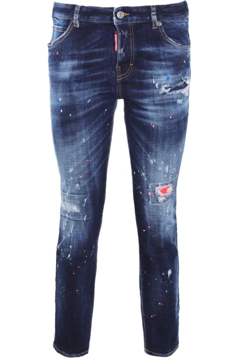 Fashion for Women Dsquared2 Blue Cotton Jeans
