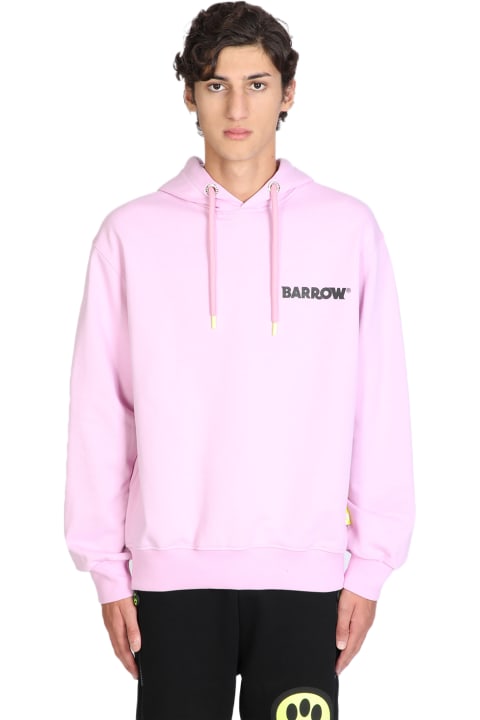 ウィメンズ フリース＆ラウンジウェア Barrow Hoodie Unisex Pink Hoodie With Logo And Smile Print.