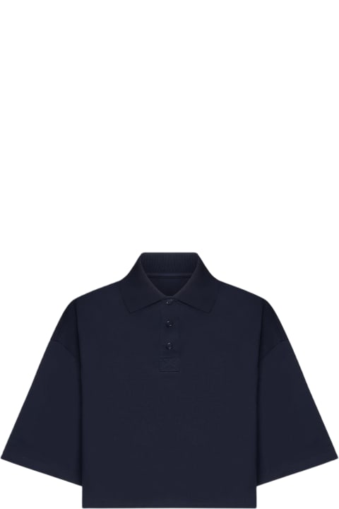 ウィメンズ Bottega Venetaのトップス Bottega Veneta Collared Short-sleeve Cropped Polo Shirt
