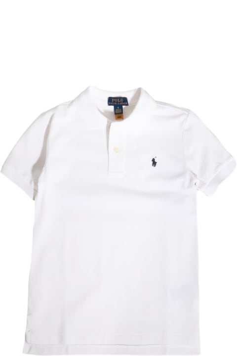 أدوات منزلية Ralph Lauren White Cotton Polo Shirt