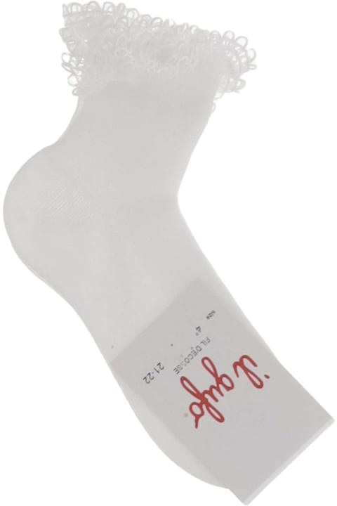 Il Gufo Underwear for Girls Il Gufo Cotton Socks With Lace Ruffles