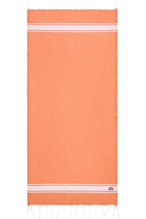 Homeware MC2 Saint Barth Fluo Orange Fouta Towel Doubled With Sponge