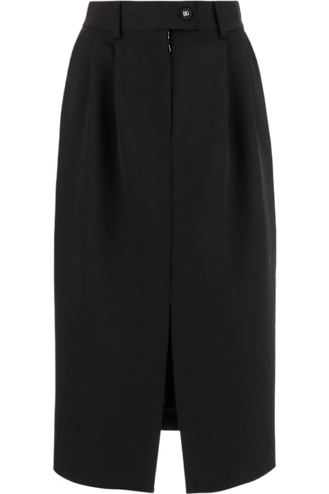 Dolce & Gabbana Skirts for Women Dolce & Gabbana Wool Pencil Skirt Longuette