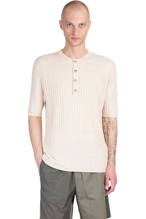 Mauro Grifoni Clothing for Men Mauro Grifoni T-shirt In Beige Linen