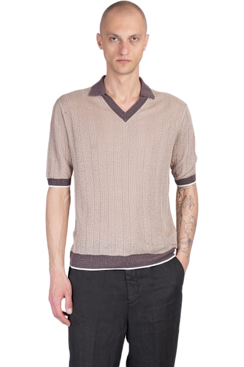 Ballantyne for Men Ballantyne Polo In Beige Linen