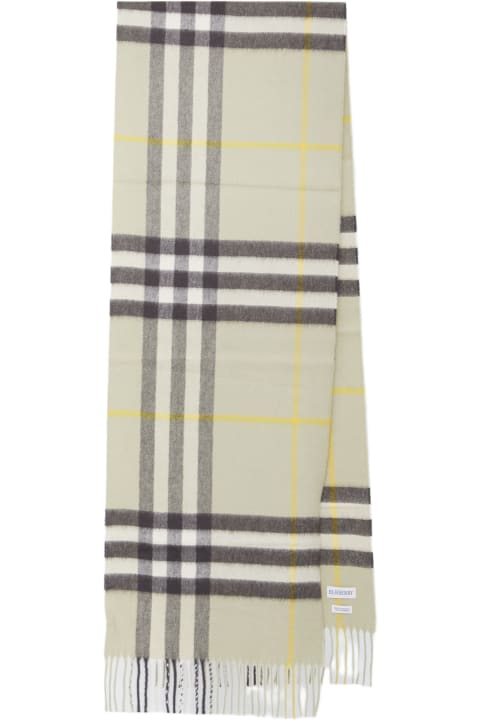 Scarves for Men Burberry Check Cashmere Scarf