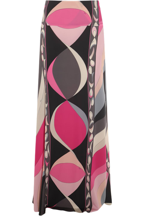 Pucci Skirts for Women Pucci Multicolor Viscose Midi Skirt