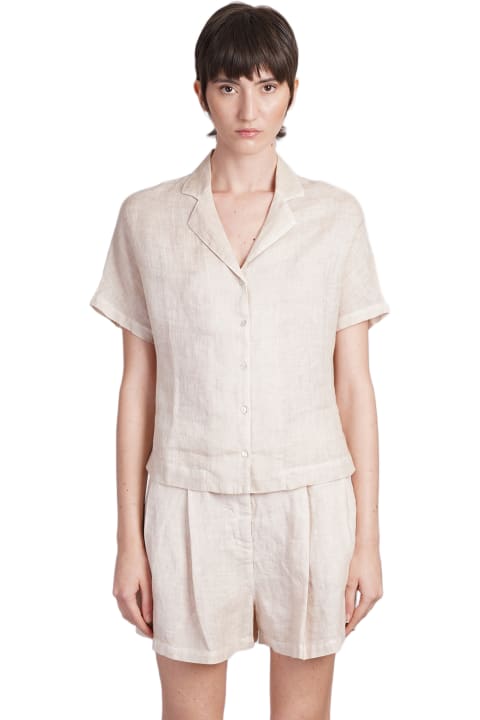 Underwear & Nightwear for Women 120% Lino Shirt In Beige Linen