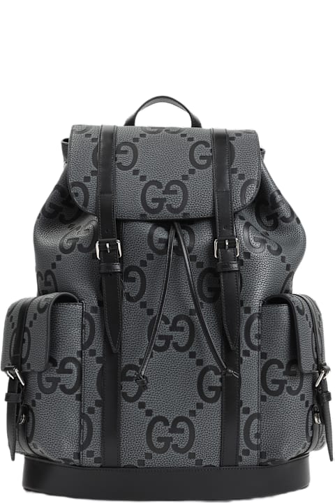 Gucci Bags for Men Gucci Dark Grey Leather Backpack