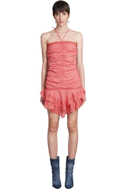 Isabel Marant Dresses for Women Isabel Marant Emanuela Dress In Rose-pink Ramie