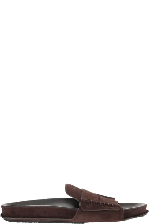Laced Shoes for Men Jacquemus Suede Mocassin Sandal
