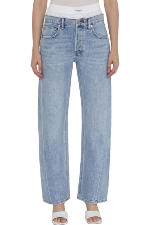 Alexander Wang for Women Alexander Wang Jeans With Pre-styled Boxer