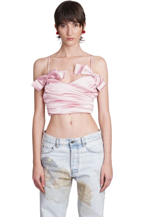 Fashion for Women Fiorucci Topwear In Rose-pink Polyester