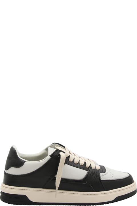 Fashion for Men REPRESENT White And Black Leather Apex Sneakers