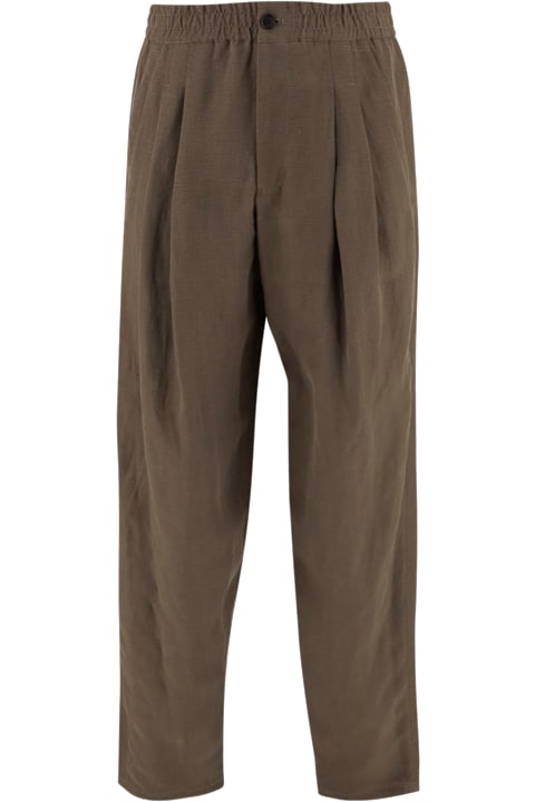 Giorgio Armani for Men Giorgio Armani Linen Pants With Pleats